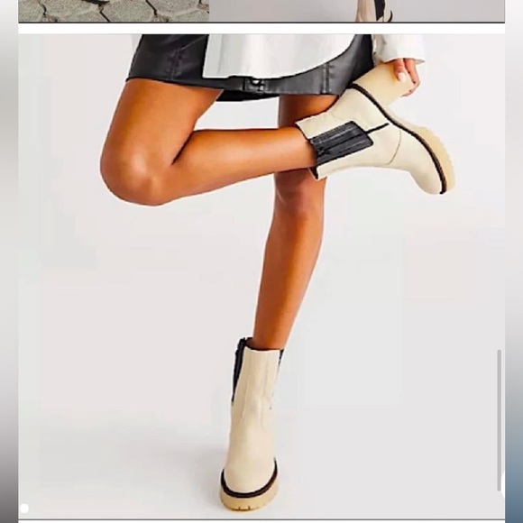 Chunky Heel Free people leather boots - Picture 6 of 17